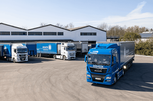 Hergarten LKW auf dem Betriebshof